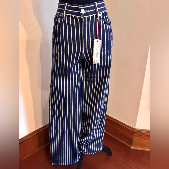 Alice + Olivia Denim - Alice + Olivia Stripe Wide-Leg Pants